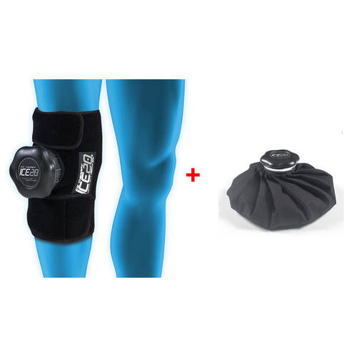 Ice20 Therapy Ice Compression Single Knee w/ 11" Ice Bag