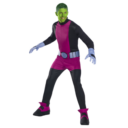 Dc Comics Beast Boy Adult Mens Dress Up Costume - Size L