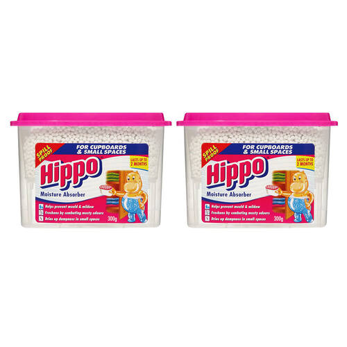 2PK Hippo Moisture Absorber for Cupboards/Wardrobes