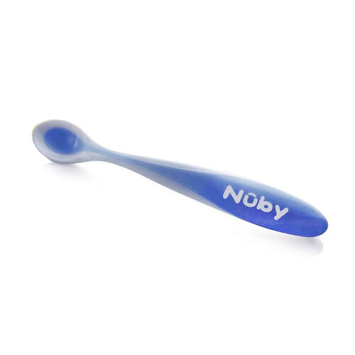 Nuby Baby/Toddler Hot Safe Soft Feeding Spoon Assorted