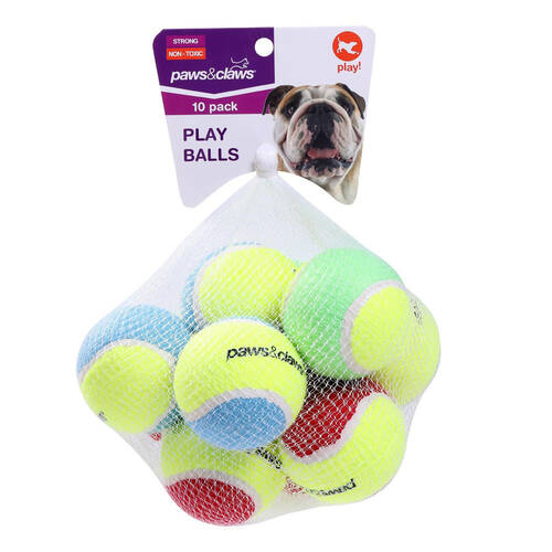 8PK Paws & Claws 6cm Tennis Balls Assorted