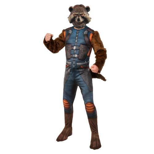 Marvel Rocket Raccoon Deluxe Avengers 4  Dress Up Costume - Size Standard