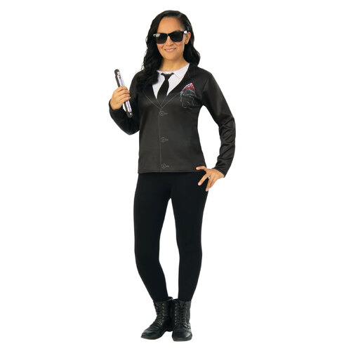 Rubies Mib:4 Agent M Female Women's Dress Up Costume Top - Size S
