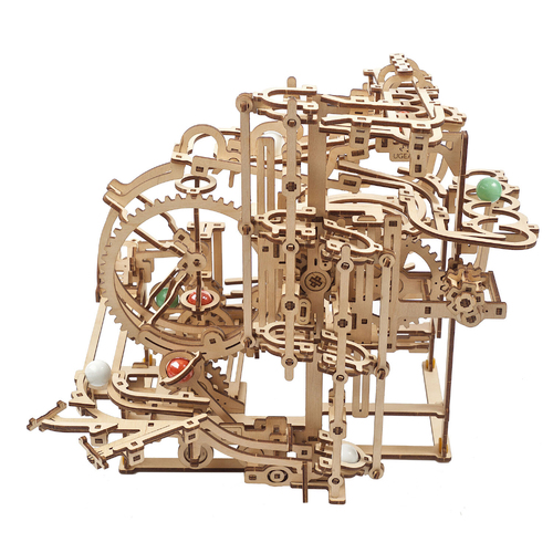Ugears Marble Run Stepped Hoist Mechanical Wooden 3D Puzzle 3pc