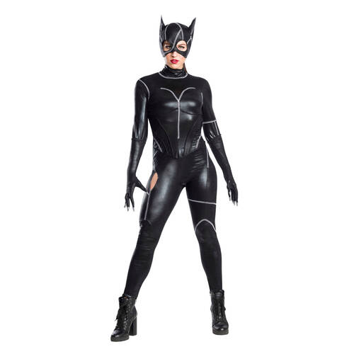 Dc Comics Catwoman Deluxe Michelle Pfeiffer Womens Dress Up Costume - Size S