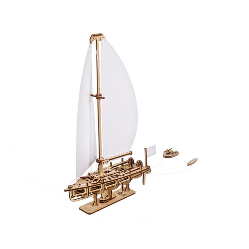 U-Fidgets Ocean Beauty Yacht Mechanical Wooden 3D Puzzle 9pc