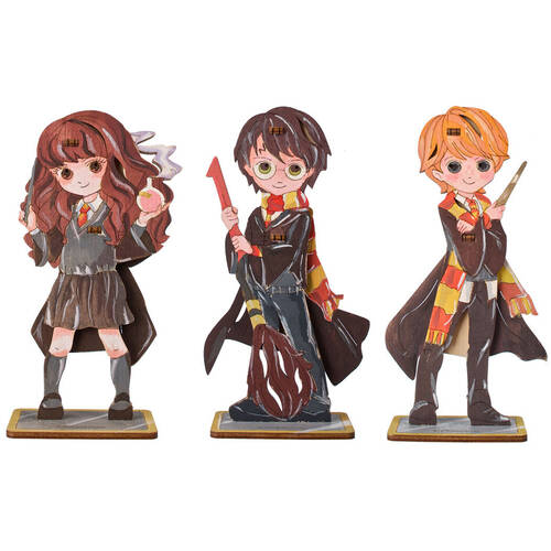 3pc Ugears 3D Puzzle Harry Potter/Ronald Weasley/Hermione Granger Set 6y+