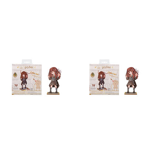2PK Ugears Wooden Coloring Model 3D Puzzle 7.4x13.8cm - Hermione Granger 6y+