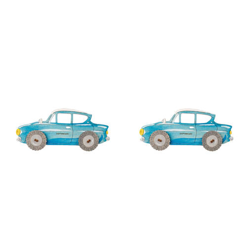 2PK Ugears Wooden Coloring Model 3D Puzzle 15.6x7cm - Ford Anglia 6y+
