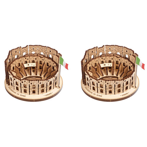 2PK Ugears Rome Colosseum Wooden 3D Puzzle  Building Toy 14y+