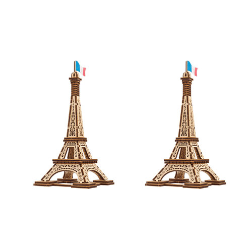 2PK Ugears Paris Tower Wooden 3D Puzzle Building Toy 14y+