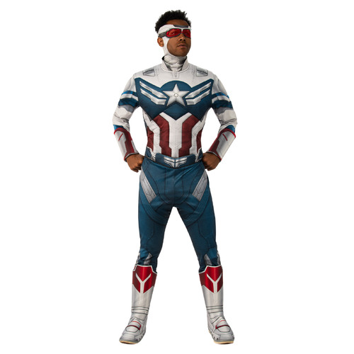 Disney Captain America Deluxe Faws Dress Up Costume - Size Standard