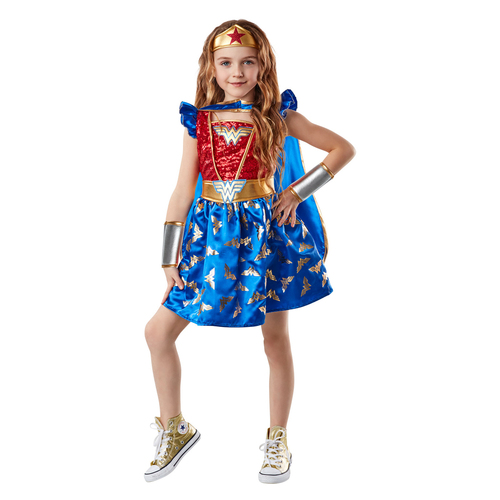 Dc Comics Wonder Woman Premium Costume Party Dress-Up - Size 7-8y
