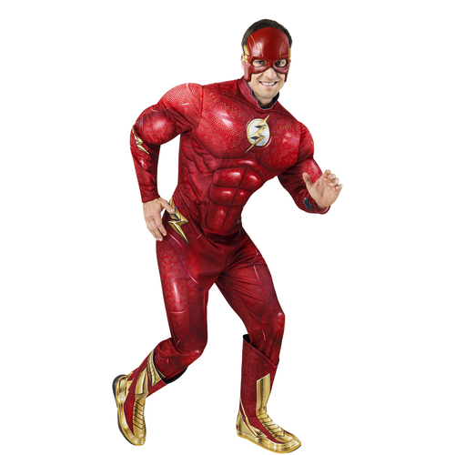 Dc Comics the Flash Deluxe Costume Party Dress-Up - Size L