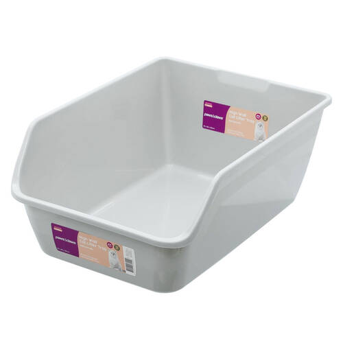 Paws & Claws High Wall Cat Litter Tray - Grey
