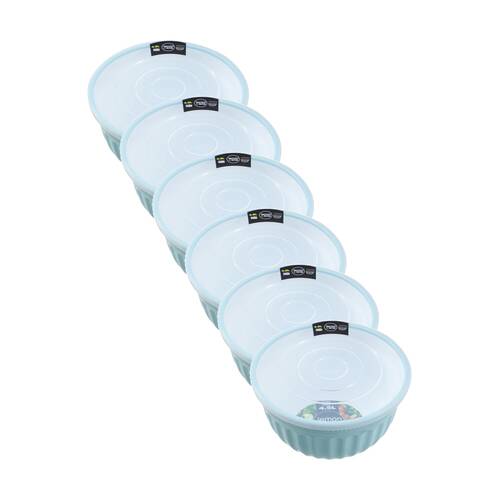 6PK Lemon and Lime Salad Bowl Lidded 4.5L Food Safe Kitchenware Assorted