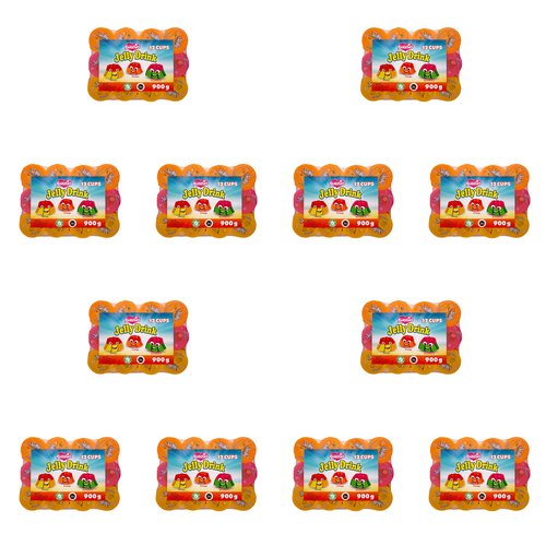 144pc Sweeties Fruity Flavour Jelly Drink Treats 900g