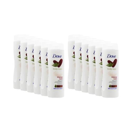 12PK Dove Body Love Intense Care Lotion for Very Dry Skin w/Ceramide Skincare 400ml
