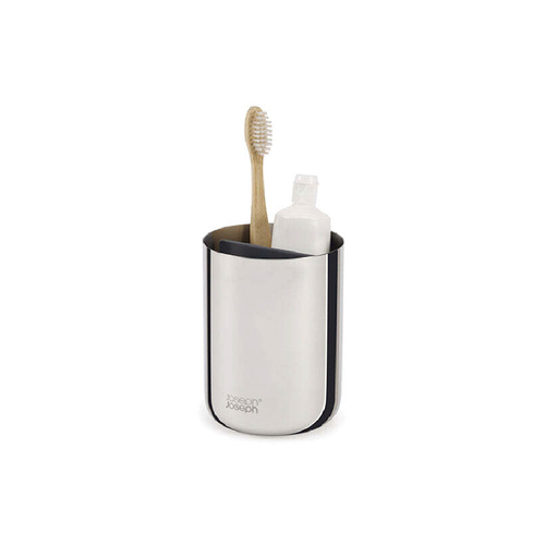 Joseph & Joseph EasyStore 12cm Luxe Toothbrush Caddy - Steel