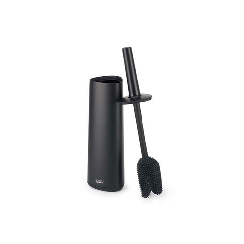 Joseph Joseph Flex 360 Bathroom Toilet Brush & Holder 44cm - Matt Black