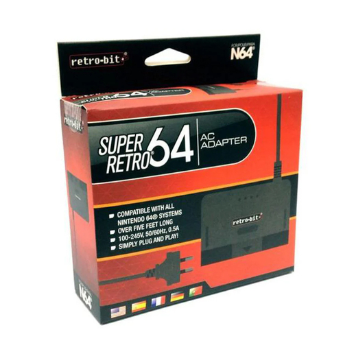 N64 Replacement Power Supply Super Retro AC Adaptor With AU Plug