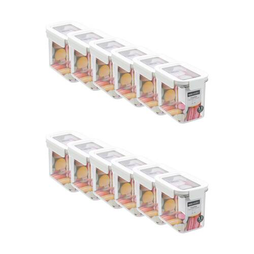 12PK Lemon and Lime Crystal Keep Fresh Container 1.1L Food Safe Kitchenware