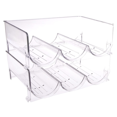 Bartender 2-Tier 29cm Wine Bottle Rack Storage - Clear