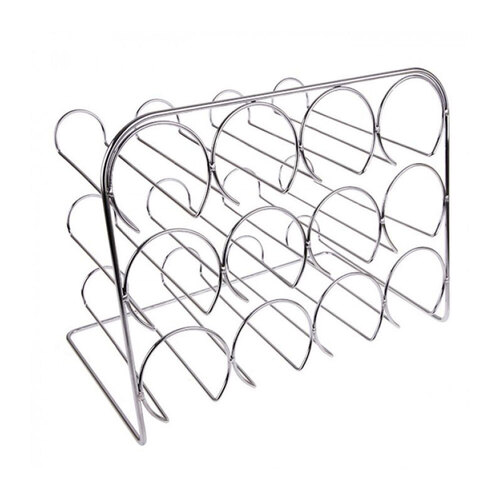 Bartender 12 Bottle Wine Rack Chrome