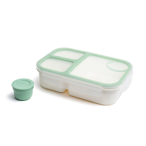 Lock & Lock 980ml To-Go 3-Compratment Airtight Bento Box Lunchbox - Mint