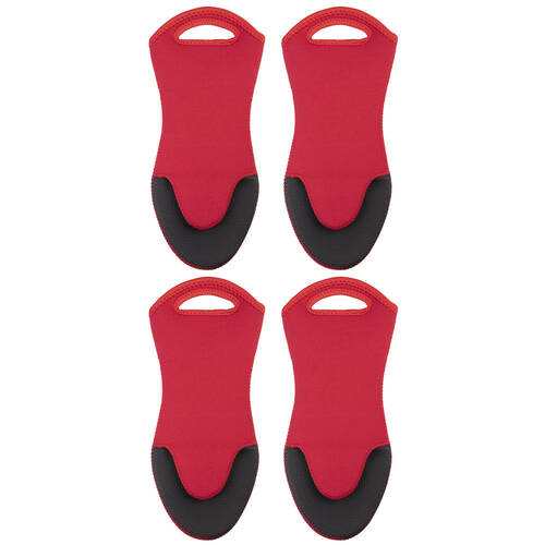 4PK Go Grab N Go Oven Glove Cooking/Baking Pot Holder Mitt - Red