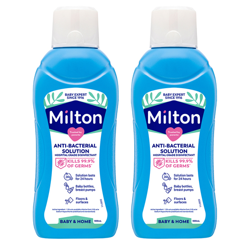 2x Milton Concentrated Anti-Bacterial Solution 500ml