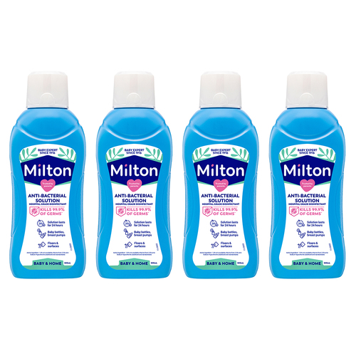 4x Milton Concentrated Anti-Bacterial Solution 500ml