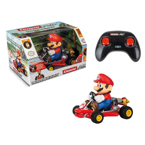Carrera Mario-Kart Pipe Kart - 2.4 GHz & USB Remote Control Kids Toy 1:18 Mario