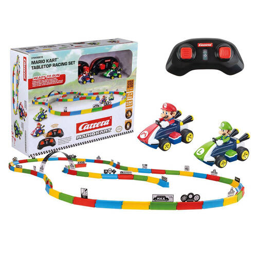 Carrera Mario-Kart Table Top Racing Set - 2.4GHz Kids Toy Mario & Luigi