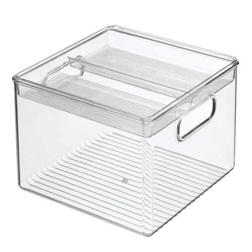 iDesign Fridge Storage Bin 20 x 20. x 15cm Clear
