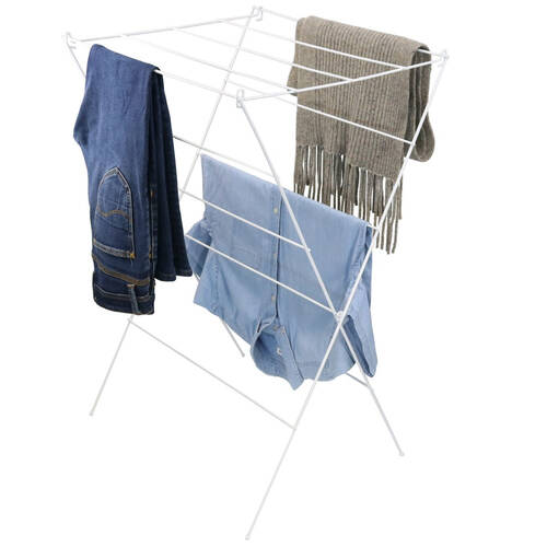 Boxsweden 12 Rails Foldable Wire Clothes Airer Clothes Rack