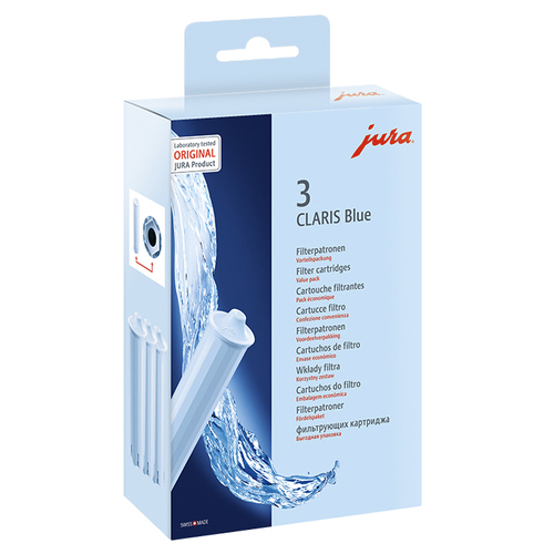 3pc Jura Claris Blue Water Filter Cartridge For Coffee Machines