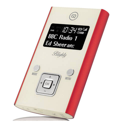 VQ Blighty DAB / DAB+ Digital & FM Radio Pocket Radio - Red