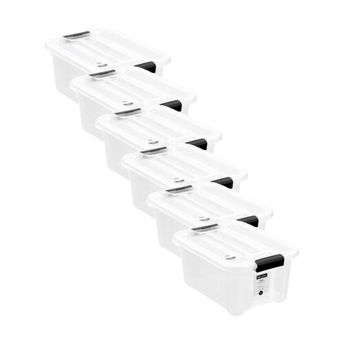 6PK Boxsweden Stow Storage Container 7L 31.5x23x14.5cm Home Organisation