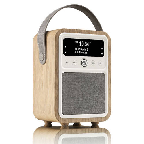 VQ Monty Retro DAB+ Digital &  FM/AM  Bluetooth Radio - Oak