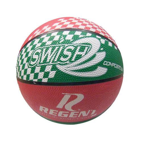 Regent Swish Indoor/Outdoor Basketball Size 6 Red/Green