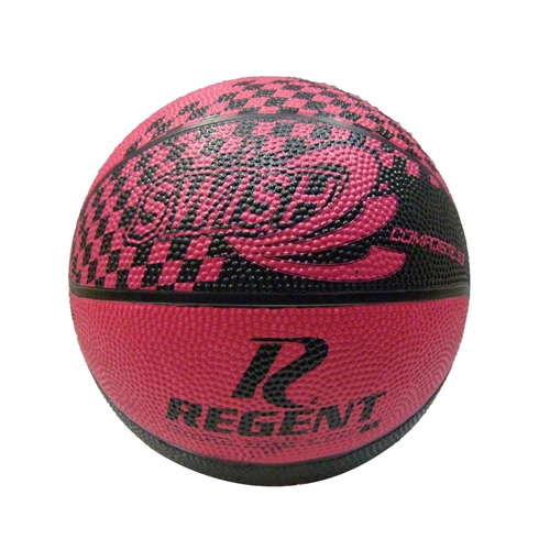 Regent Swish Indoor/Outdoor Basketball Size 3 Pink/Black