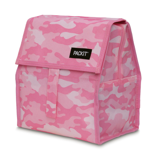 Packit Freezable Insulated Lunch Bag Container Pink Camo