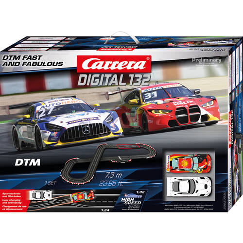 Carrera DTM Fast & Fabulous 7.3m Slot Car Racing Track Toy 8y+