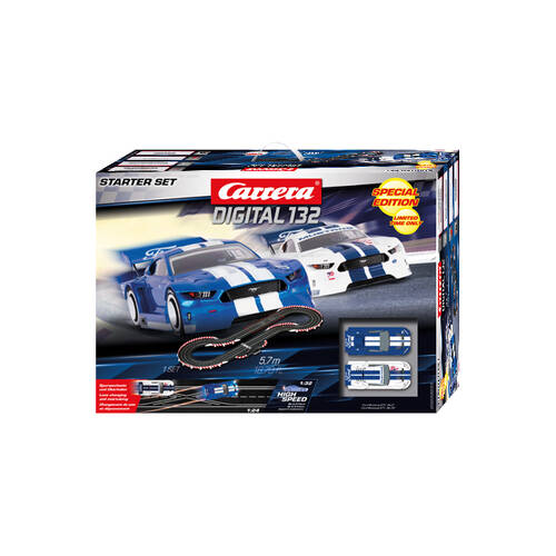 Carrera Starter Set Ford Mustang GTY Racing Slot Car Toy 8y+