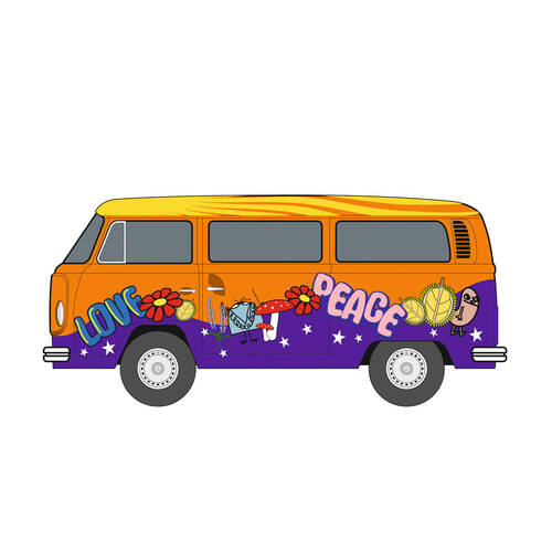 Carrera VW Bus Type 2B Peace & Love 1:32 Vehicle Toy 8y+
