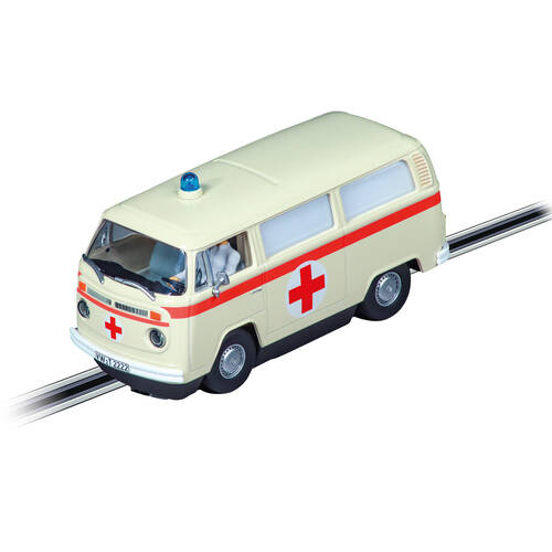 Carrera VW BUS T2b Ambulance Red Cross Slot Car Toy White 8y+