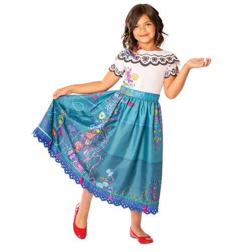 Disney Size 4-6 Girls Encanto Mirabel Deluxe Dress Costume