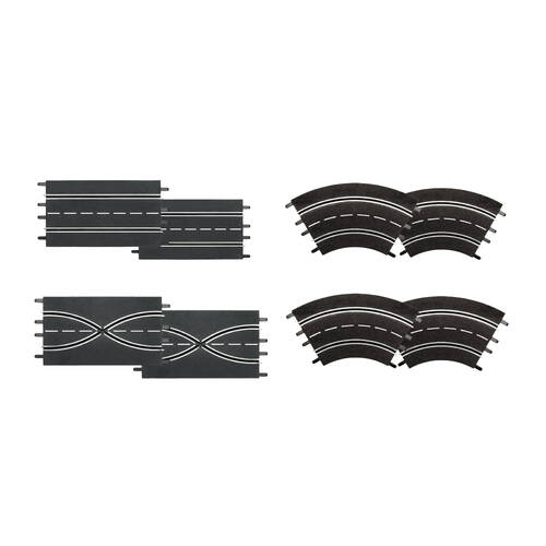 8pc Carrera Track Set No1 Slot Car Racing Accessory Toy 8y+