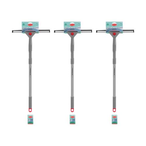 3PK Boxsweden Prime Window Squeegee With Extendable Handle for Cleaning